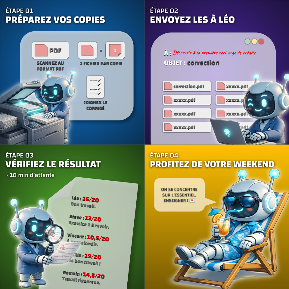 Schéma détaillé du fonctionnement de Léo